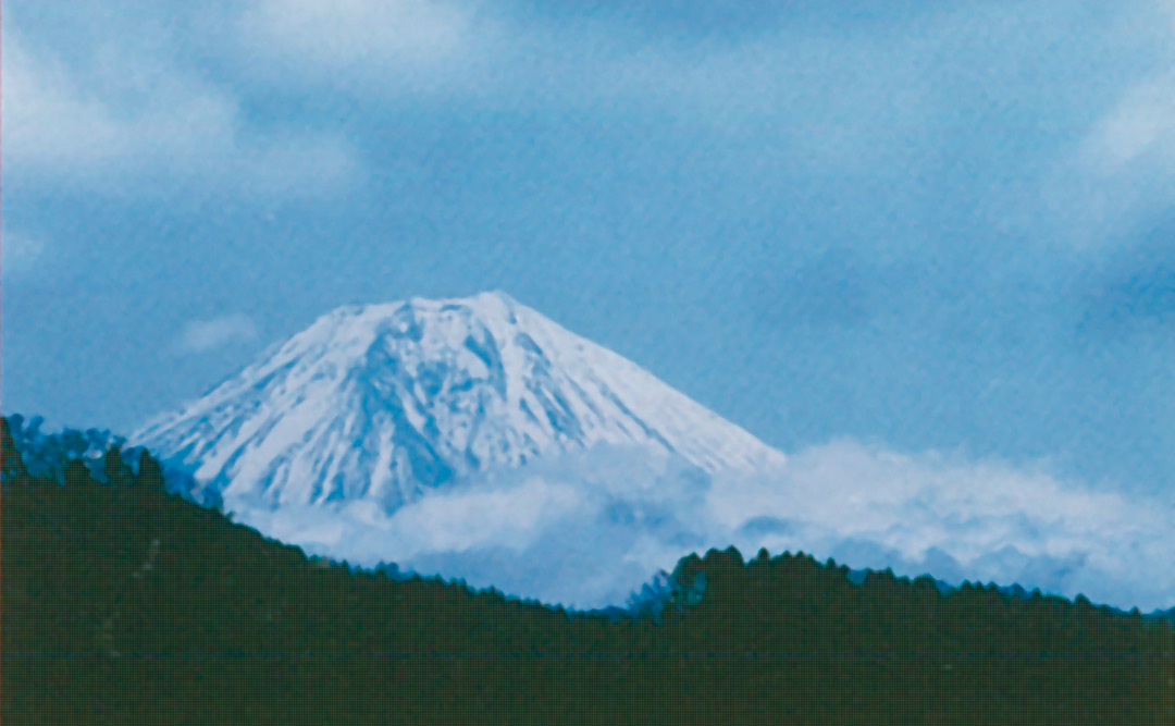 三石山より望む富士山