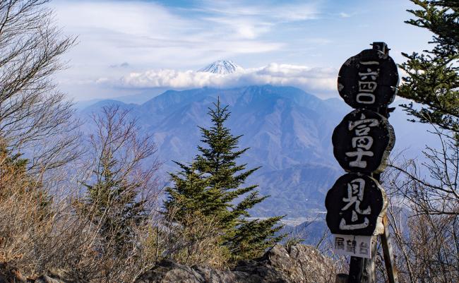 富士見山頂上の眺望